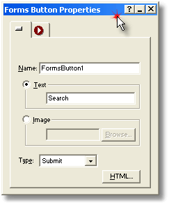 The search button on the FORM